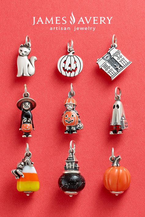 It’s the perfect time to start a sweet and spooky charm bracelet. 🎃🧡 #HalloweenCharms James Avery Halloween Charms, James Avery Charm Bracelet Ideas, Dangle Rings, James Avery Charm, James Avery Charm Bracelet, Sweet And Spooky, Halloween Charm Bracelet, Pandora Bracelet Charms Ideas, James Avery Charms