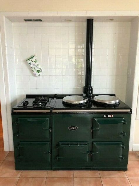 AGA Stove | eBay Aga Stove Kitchen, Green Aga, Kitchen Aga, Aga Oven, Aga Range Cooker, Aga Kitchen, Flower Valley, Aga Stove, English Estates