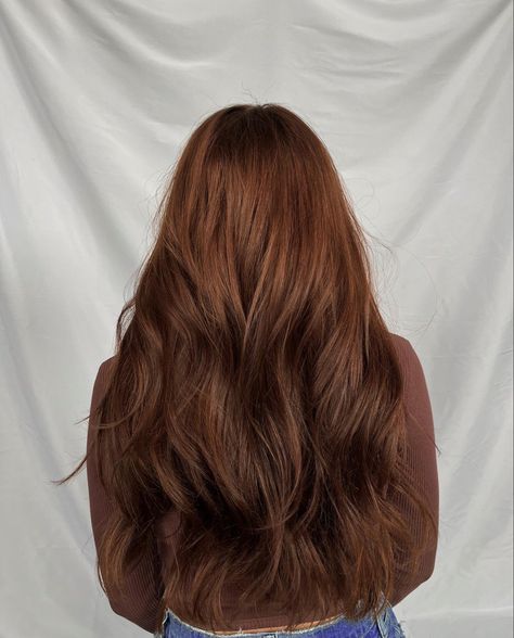 Natural Auburn Hair Color, Hair Color Auburn Balayage, Burnt Brown Hair, Brown Hair With Orange Undertones, Low Lights On Ginger Hair, Irish Hair Texture, Chestnut Copper Hair, Dark Brown With Ginger Highlights, Chestnut Hair With Red Undertones