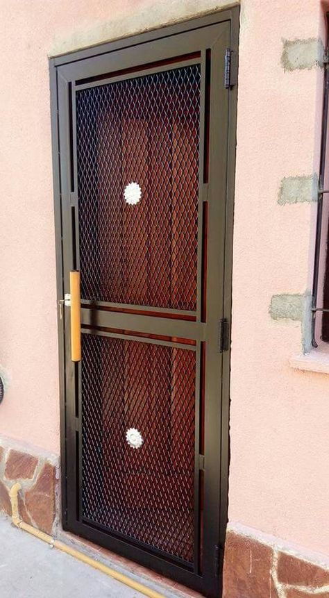 Iron Door Design Modern, Main Door Grill Design, Door Grill Design, Iron Security Doors, Grill Gate Design, House Main Door Design, Steel Door Design, Iron Door Design, Metal Doors Design