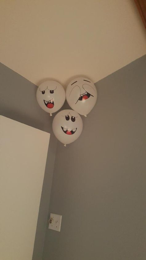 Ghost Balloons, Princess Peach Party, Mario Kart Party, Mario Bros Birthday Party Ideas, Super Mario Bros Birthday Party, Mario E Luigi, Super Mario Bros Party, Mario Bros Birthday, Mario Bros Party