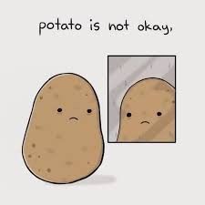 Cartoon Potato, Potato Funny, Kawaii Potato, Cute Potato, A Potato, Halloween Wallpaper Iphone, Cute Doodles Drawings, Art Wallpaper Iphone, Cute Little Drawings