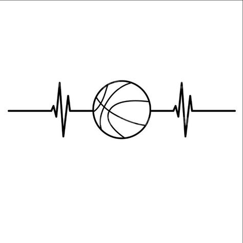 Basketball Ideas Tattoo, Cool Basketball Drawings, Ball Tattoo Basketball, Ball Is Life Tattoo, Basketball Drawing Ideas, Drawing Ideas Basketball, Basketball Ball Drawing, Small Basketball Tattoos, Basketball Tattoos For Men Ideas