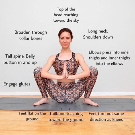 Garland Pose Yoga, Squat For Beginners, Malasana Pose, Garland Pose, Benefits Of Squats, Wall Yoga, Beautiful Yoga Poses, Frosé, Pose Yoga