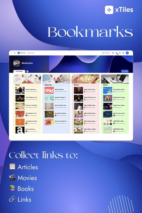 Xtiles Template Free, Xtiles Template Aesthetic, Xtiles Template, Notion Template For Work, Bookmarks Template, Notion Template Ideas, Free Notion Templates, Vision Board Pics, Wellness Tracker