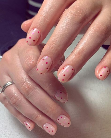 Beachy Nails, 2023 Nails, Valentine Nail Art, February Nails, Spring Nail Designs, Nail Designs Valentines, Simple Gel Nails, Cute Gel Nails, Instagram Nails