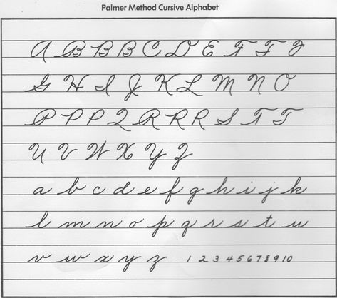 palmer method Palmer Method Cursive, Palmer Handwriting, Spencerian Handwriting, Cursive Chart, Cursive Alphabet Printable, Cursive Alphabet Chart, Better Handwriting, Palmer Method, Teaching Cursive Writing