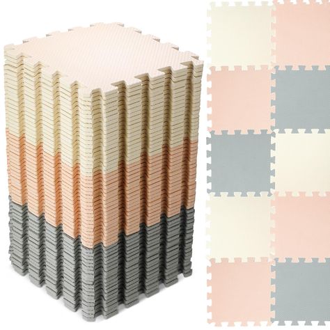 PRICES MAY VARY. Interlocking Design Foam Mat Set: you will receive 60 pieces of foam puzzle floor mats, and each mat measures about 12 x 12 inches in square and is 0.3 inches thick, can be assembled, and is equipped with a sufficient amount of borders to give a smooth and neat edge when assembled Soft and Easy to Clean: this foam puzzle floor mat is made of quality EVA foam, which is soft to provide a safe play area for children and babies and reduce the possibility of injury, and this patchabl Rugs For Classroom, Classroom Rug Alternatives, Neutral Playroom Decor, Classroom Carpet Alternatives, Play Room For Baby At Home, Daycare Decorating Ideas, Counselor Classroom, Toddler Daycare Rooms, Playroom Floor