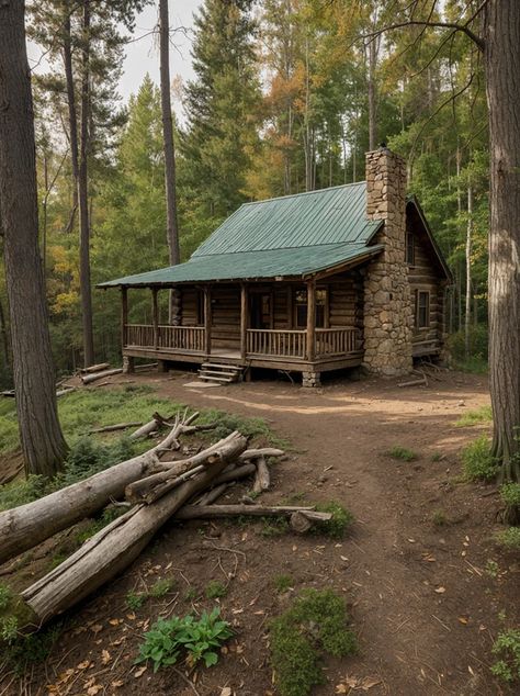 Woodland Wonder Alaskan Cabin, Ted Kaczynski, Strawberry House, Remote Cabin, Roleplay Ideas, Little Cabin In The Woods, Forest Cabin, Cabin Interiors, Little Cabin