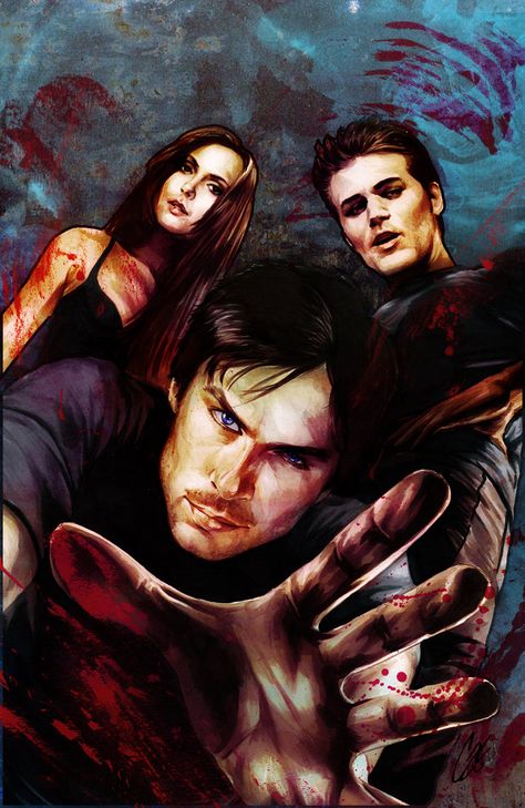 12 x 19 Copic Marker/Digital media 2014 cover art for TVD; Loyal Dogs for DC comics. My interior art can be seen in the preview, here gattadonna.deviantart.com/jour… Vampire Series, Vampire Diaries Poster, Vampier Diaries, Vampire Diaries Quotes, Vampire Diaries Wallpaper, Vampire Diaries Damon, Vampire Diaries Funny, Vampire Art, Original Vampire