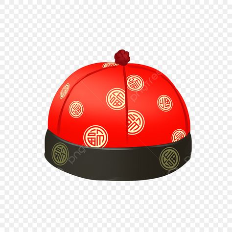 Birthday Hat Png, Cny Design, Chinese Style Illustration, Transparent Illustration, Chinese Hat, New Years Hat, Christmas Typography, Lantern Festival, Creative Profile Picture