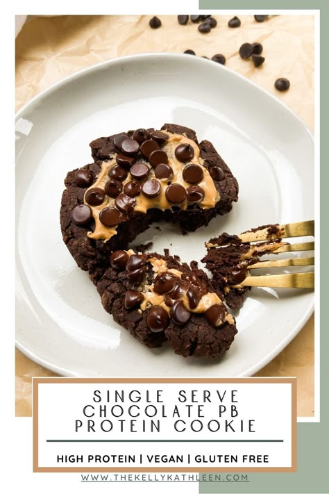 Single Protein Cookie, Protein Cookie Single Serve, Single Serve Breakfast Cookie, Healthy Dessert Recipes Single Serve, Quest Cookie Recipe, Protein Mug Cookie, Protein Single Serve Dessert, Single Serving Protein Cookie, Protein Desserts Single Serve