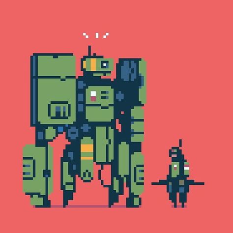 Boop. #pixelart #art #illustration #robot Gareth Davies, Pixel Characters, Images Design, Pixel Art Tutorial, 8bit Art, Cool Pixel Art, Pixel Art Characters, Pix Art, Arte Robot