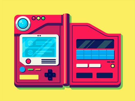 I Saw It On Twitch: Pokedex by Justin Mezzell #Design Popular #Dribbble #shots Iron Man Comic Art, Pokemon Trainer Cosplay, Out Of The Box Design, Pokemon Craft, Pokemon Pins, Pokemon Pokedex, Gift Tags Diy, Retro Video Games, Pokemon Drawings