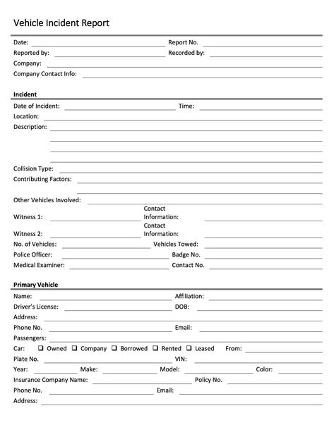 Vehicle Accident Report Template Crafting a professional Vehicle Accident Report Template is essential for accurate documentation and legal compliance. This guide will delve into the ... Incident Report Form, Incident Report, Insurance Claim, Record Keeping, Agenda Template, Professional Graphic Design, Sheet Template, Meeting Notes, Adding And Subtracting