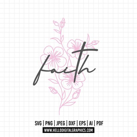 Cross Svg, Faith Svg, Jesus Faith, Flowers Clipart, How To Create Infographics, Web Graphic Design, Digital Clip Art, School Projects, Crafts To Make