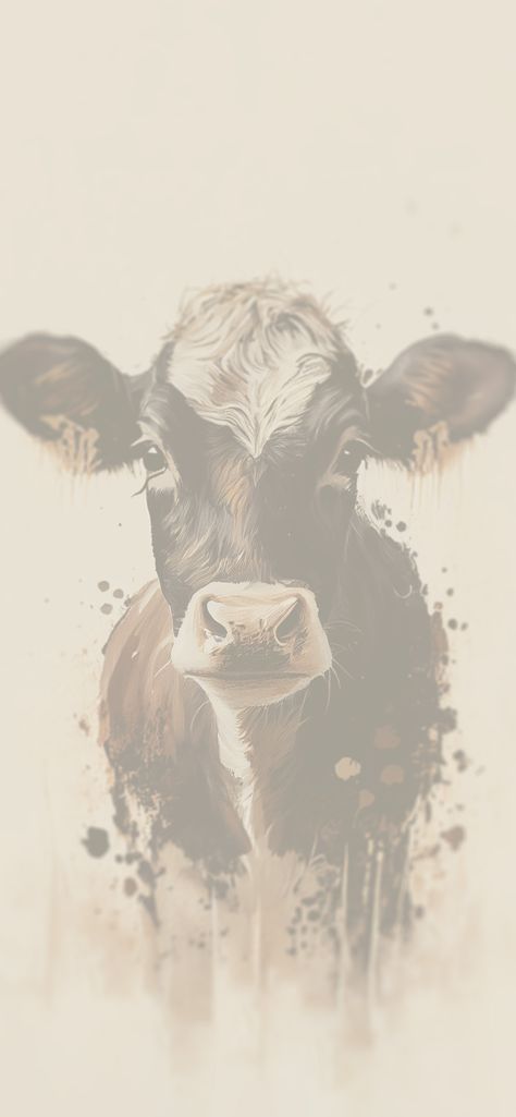 White And Beige Wallpaper, Aesthetic Cow Wallpaper, Cow Wallpaper Iphone, Cow Wallpapers, Cow Aesthetic, Aesthetic Cow, Android Aesthetic, Western Wallpaper, Cow Wallpaper