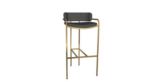 Lenox Bar Stool | 3D Warehouse Cafeteria Vintage, Warehouse Bar, Breakfast Chairs, Gold Bar Stools, Classic Bar Stools, Cafe Bar Stools, Spa Luxury, Restaurant Booth, Sketchup Models