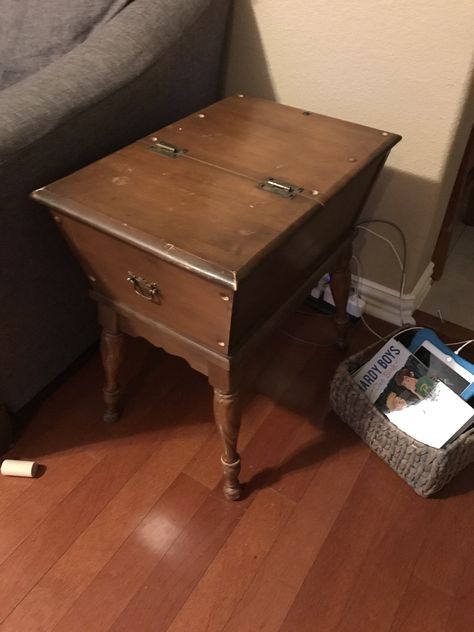 Bedroom Trunk, Trunk Ideas, Dough Box, Some Ideas, Repurpose, End Tables, Trunk, Dough, Paint