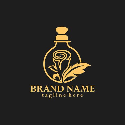 floral perfume bottle logo luxury design vector Perfume Logo Design, Floral Perfume Bottle, Perfume Logo, Bottle Logo, Floral Perfume, Logo Luxury, Logo Banners, Cityscape Photos, Heart With Arrow