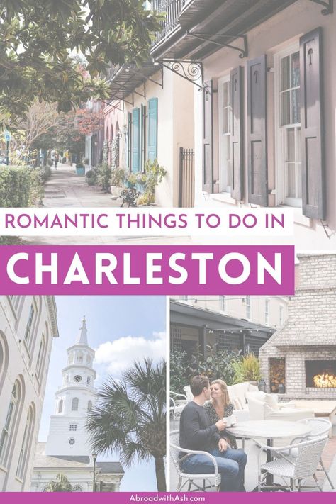 Planning a romantic getaway with your plus-one? Discover the most romantic things to do in Charleston, SC! Rooftop cocktails, scenic strolls, luxury hotel stays, and sunset sails...the Holy City offers plenty to see and do for a romantic getaway. #charleston #usatravel #couplestravel Charleston Travel Guide, Oregon Wine Country, Charleston Travel, Romantic Things To Do, Romantic Things, Travel Blogging, Romantic Getaway, Hotel Stay, United States Travel