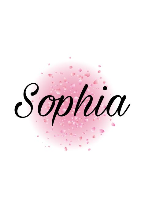 Sophia 🌸 Sophia Wallpaper Name, Sophia Name Design, Sofia Wallpaper, Sophia Wallpaper, Happy Birthday Sophia, Sofia Name, Sophia Name, Happy Name Day, Names Design