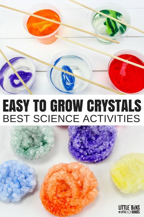 Crystals are fascinating, and I absolutely remember a science project I did years ago where we grew some awesome crystals. But they took forever to grow! Want to know how to grow crystals with borax fast? Learn how to grow borax crystals overnight for a cool kids science project and rockhound or science enthusiast will love. Growing Crystals Science Project, Science Project Board, Science Project For Kids, Grow Crystals, Crystals For Kids, Cool Science Projects, Make Crystals, Borax Crystals, Growing Crystals