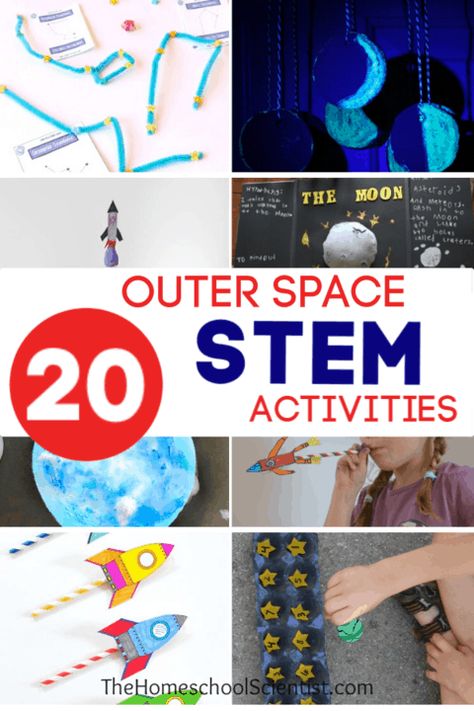 Space Stem Activities For Kids, Space Stem Activities, Outer Space Stem, Space Lesson Plans, Outer Space Activities, Space Stem, Stem Activities For Kids, Space Activities For Kids, Space Lessons