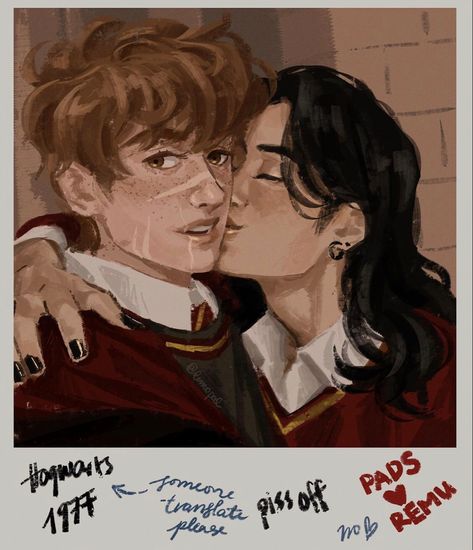 Remus And Sirius, Marauders Fan Art, Film Anime, Harry Potter Ships, Harry Potter Headcannons, All The Young Dudes, Remus Lupin, Harry Potter Marauders, Marauders Era