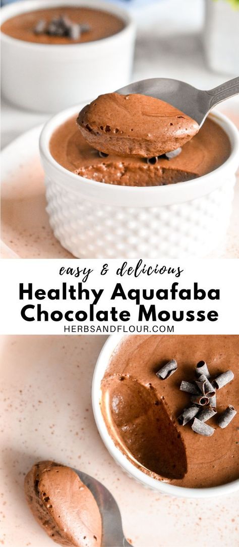 Chickpea Water Mousse, Chickpea Chocolate Mousse, Recipes With Aquafaba, Aquafaba Recipes Healthy, Chickpea Liquid Recipes, What To Do With Aquafaba, Vegan Aquafaba Recipes, Aqua Faba Recipes, Chickpea Pudding