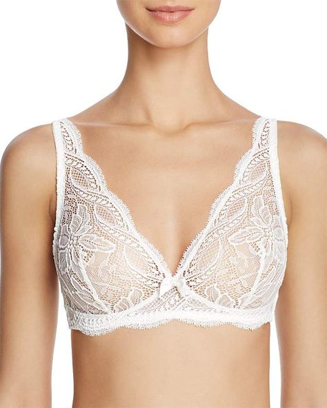 Simone Pérèle Eden Triangle Bralette Bra Modeling, Blue Lace Bra, Free People Adella, Bride Lingerie, Simone Perele, Bra Dress, Triangle Bralette, Pretty Lingerie, Dolce E Gabbana