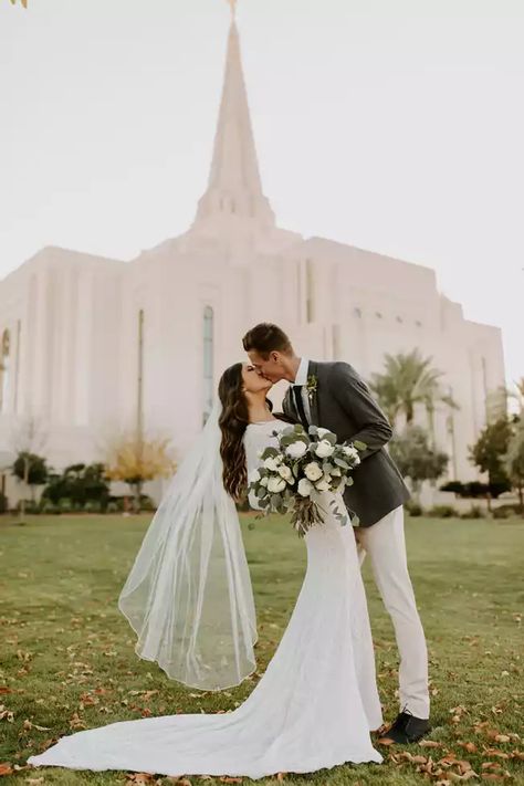 Temple Bridal Photos, Lds Wedding Photos, Temple Wedding Pictures, Temple Sealing, Temple Wedding Photos, Temple Wedding Photography, Temple Marriage, Lds Temple Wedding, Western Themed Wedding