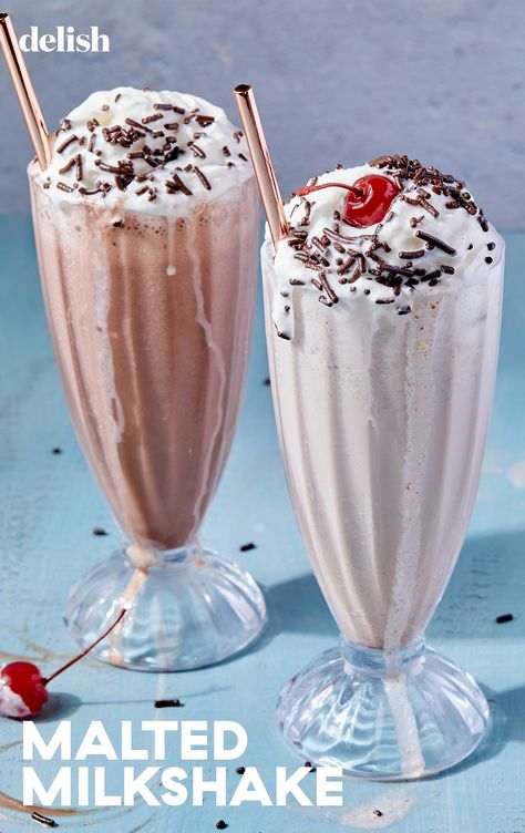 Vanilla Malt Milkshake, Malt Shake Recipes, Chocolate Malt Recipe, Malt Powder Recipes, Chocolate Malt Milkshake, Malts Recipes Milkshakes, Malted Milk Recipes, Malts Recipes, Kids Milkshake