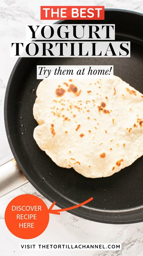 Try these mouthwatering yogurt tortillas at home with the help of The Tortilla Channel. They're the perfect addition to any meal! #yogurttortillas #homemadetortillas #deliciousrecipe #cookingtips #victoriachannel Simple Homemade Tortillas, Healthy Homemade Tortillas Low Carb, Greek Yogurt Tortilla Recipe, Homemade Protein Tortillas, Clean Eating Tortillas, High Protein Tortilla Recipe, How To Make Healthy Tortillas, Homemade Tortillas Healthy, Diy Low Carb Tortillas