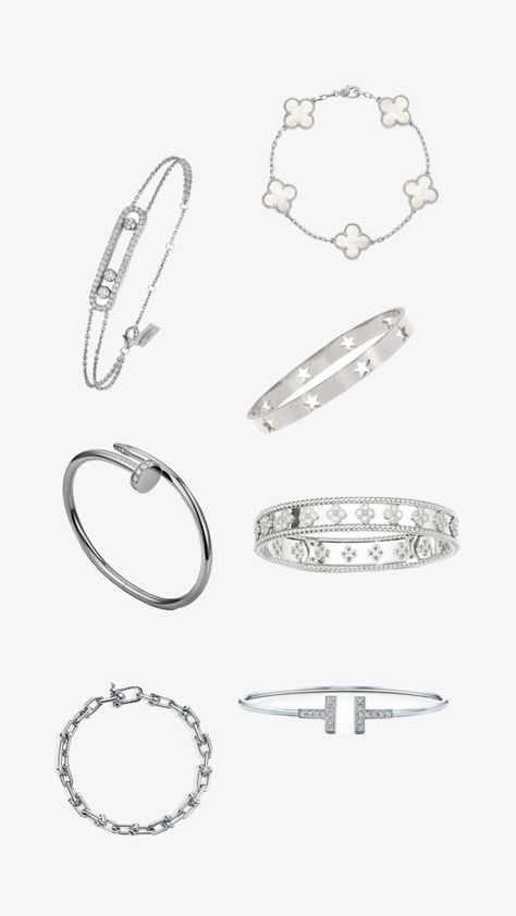 #bracelets #bracelet #silver #jewelry #tiffanyandco #tiffanys #cartier #vancleef #vancleefandarpels #messika Tiffany Bracelets, Tiffany And Co, Van Cleef Arpels, Van Cleef, Bracelet Silver, Cartier, Silver Jewelry, Bracelet, Silver