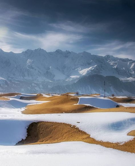 Dawn posted on Instagram: “Snow capped desert in Gilgit Baltistan.  Photo captured by @abrar_khawja  Tag unique shots of your…” • See 9,339 photos and videos on their profile. Unique Shots, Skardu Valley, Cold Desert, Photography Account, Cold Deserts, Mind Blowing Images, Winter Travel Destinations, India Photography, Gilgit Baltistan