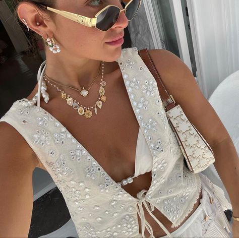 #fashion #style #summerstyle #vacationstyle Holiday Outfits Summer, European Summer Outfits, Italy Outfits, Boho Chic Outfits, Next Clothes, European Summer, Casual Summer Outfit, Fashion Fits, Mykonos