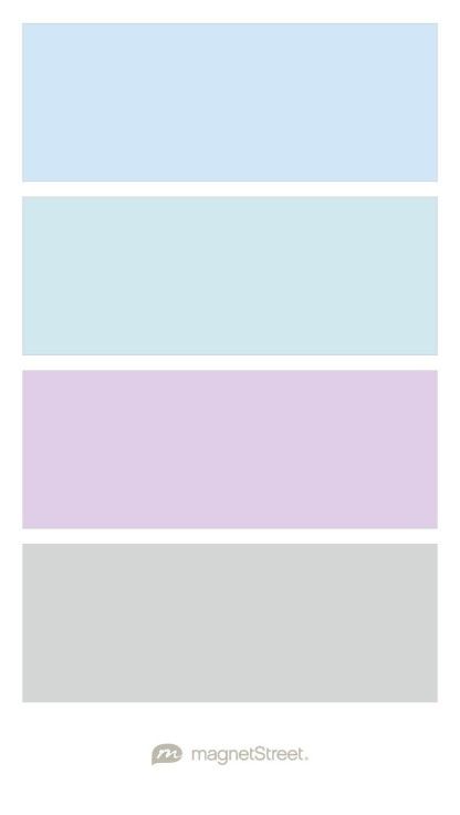 Icy Blue, Serene Sky, Lavender, and Matte Silver Wedding Color Palette - custom color palette created at MagnetStreet.com Lavender Color Scheme, Blue Girls Rooms, Lavender Color Palette, Lavender Bedroom, Calendar Magnets, Custom Refrigerator, Lavender Room, Purple Color Schemes, Ice Blue Color