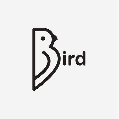 Bird logo, bird word mark Bird Typography, Logo Bird, Typography Logo Design, Friends Design, Baby Logo, Bird Logo, Beauty Logo Design, Bird Logos, Logo Design Typography