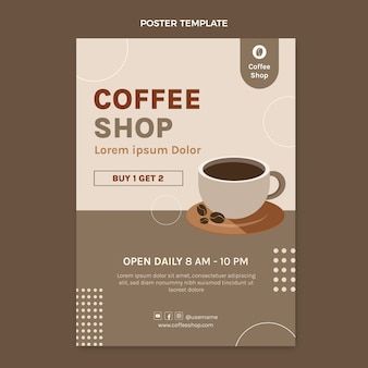 Cafe Posters Design, Coffee Discount Poster, Poster For Coffee Shop, Coffee Poster Illustration, Coffee Shop Banner Design Ideas, Coffee Template Design, Cafe Poster Design Coffee Shop, Coffee Poster Ideas, Coffe Shop Poster