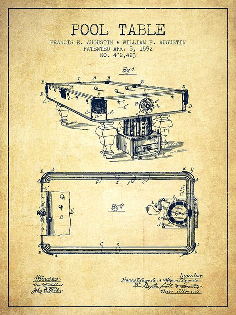 Billiard Wallpaper, Cue Sports, January 7th, Patent Art Prints, Vintage Background, Patent Drawing, Patent Art, Patent Prints, Background Vintage