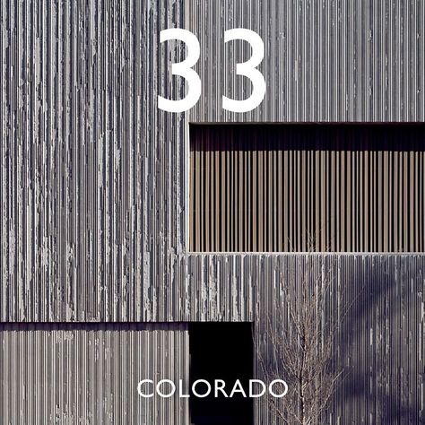 No. 33 Clyfford Still Museum #cos50things #colorado #clyffordstillmuseum Ribbed Concrete, Clyfford Still, Concrete Finishes, Concrete Architecture, Concrete Facade, Norman Foster, Concrete Texture, America Art, Building Facade