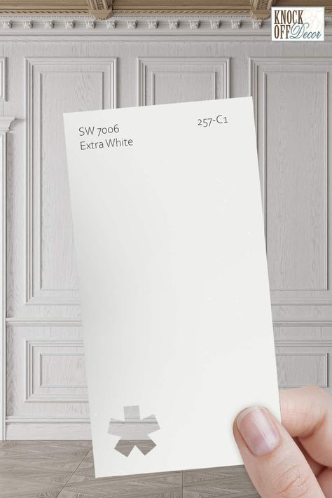 Sw Extra White, Sherwin Williams Extra White, White Paint Color, Beach Colors, Trending Paint Colors, Popular Paint Colors, Monochromatic Palette, Paint Chip, White Paint Colors