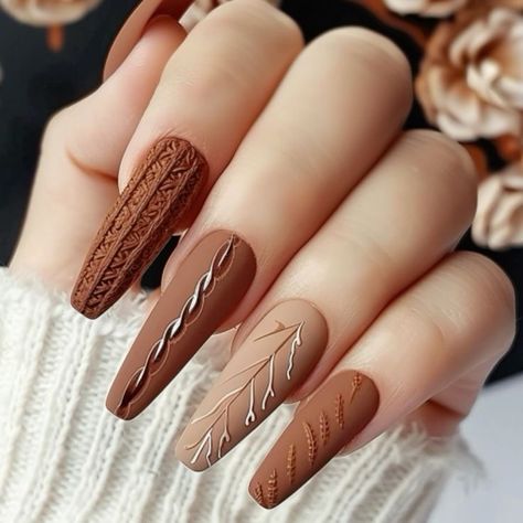 #nailtrends #nailinspo #nailart #naildesigns #nailsofinstagram #nailsoftheday #nailgoals #nailfashion #nailswag #nailaddict #naillove #nailsoftheweek #nailsoftheday #nailsoftheweek #nailsoftheday #nailsoftheweek #nailsoftheday Matte Brown Acrylic Nails Short, Fall Nail Designs Matte, Nail For Fall, Nails Painted, Brown Acrylic Nails, Matt Brown, Trending Nails, Nail Trend, Matte Nails Design