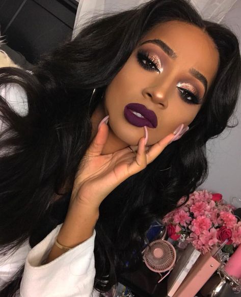 Trucco Glam, Birthday Makeup, Afrikaanse Mode, Beauty Make-up, Black Women Makeup, Makeup On Fleek, Real Techniques, Dark Skin Makeup, Makeup For Black Women