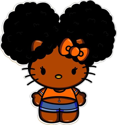 #hellokitty #hellokittycollection #blackhellokitty #sanrio #sanriocharacters #ayeitskeekee #cute #kawaii Nigeria Hello Kitty, Nigerian Hello Kitty, Brown Hello Kitty Pfp, Afro Kitty, Sanrio Pfp, Black Hello Kitty, Procreate Ideas, Hello Kitty Wallpaper Hd, Pink Wallpaper Hello Kitty