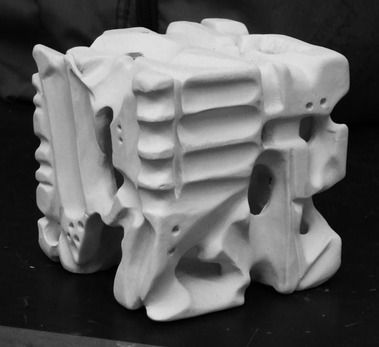 Inhabitable Wall, Basic Sculpture, Plaster Carving, Cube Sculpture, High School Art Teacher, Sculpture Plaster, Paris Crafts, Foam Carving, Milk Cartons