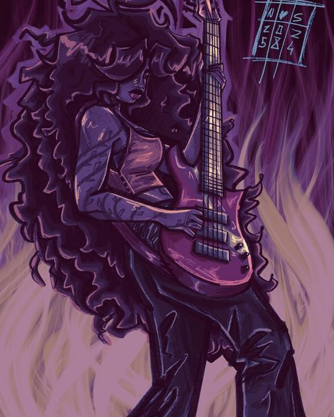 KAORI 🤎❤️🧡💛 #digitalart #digitalartist #originalcharacter #jojooc #jjbaoc #bassguitar #bass #rockstar #stardustcrusaders #jojosbizarreadventure Rockstar Oc, Black Ocs, Star Oc, Black Rockstar, Girl Oc, Oc Ideas, Star Girl, Crusades, Rock Star