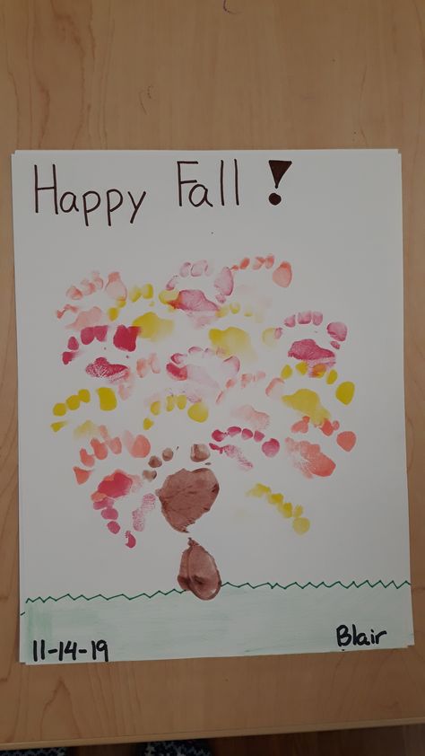 #autumn #fall #tree #footprint #craft #november #art #infants #babies Infant Hand And Footprint Art Fall, Change Is All Around Crafts For Infants, Tree Footprint Craft, Autumn Crafts For Infants, Art To Do With Infants, Infant November Art, Fall Crafts For Babies September, September Art For Infants, Fall Arts And Crafts For Infants