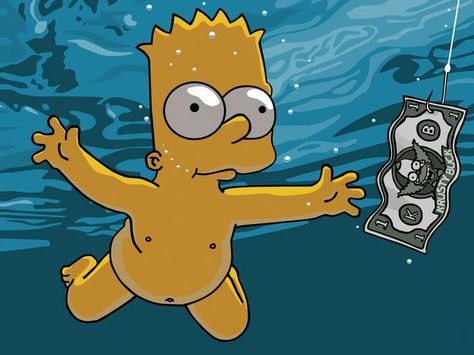 Bart Simpson Nirvana Parallax Wallpaper, Baby Money, Simpson Wallpaper Iphone, Retro Wallpaper Iphone, Simpsons Art, Iphone 6 Wallpaper, Funny Iphone Wallpaper, Baby Wallpaper, Cool Wallpapers For Phones